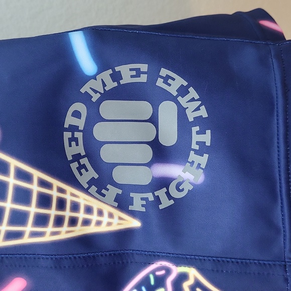 Mens Feed Me Fight Me Workout Shorts - Picture 3 of 11